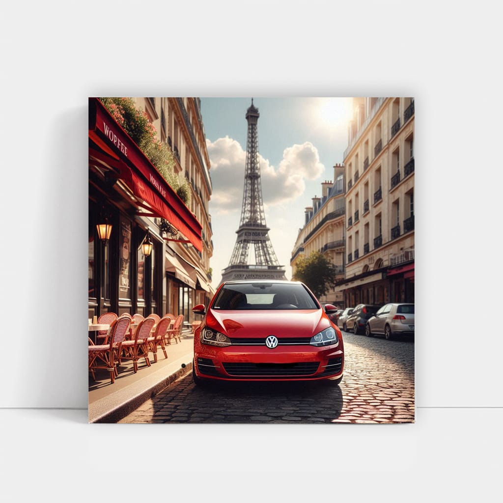 Volkswagen Golf Paris Wall Art