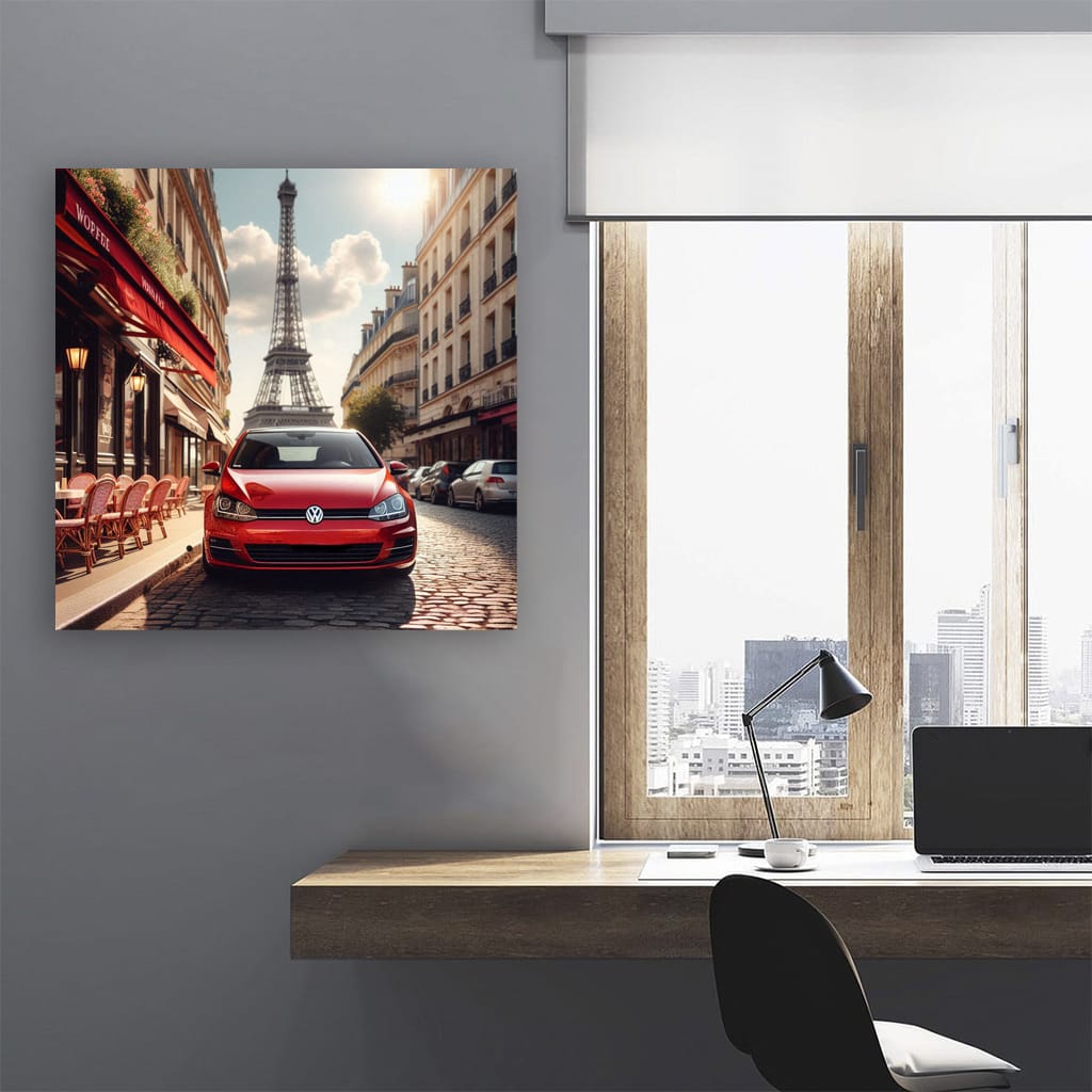 Volkswagen Golf Paris Wall Art