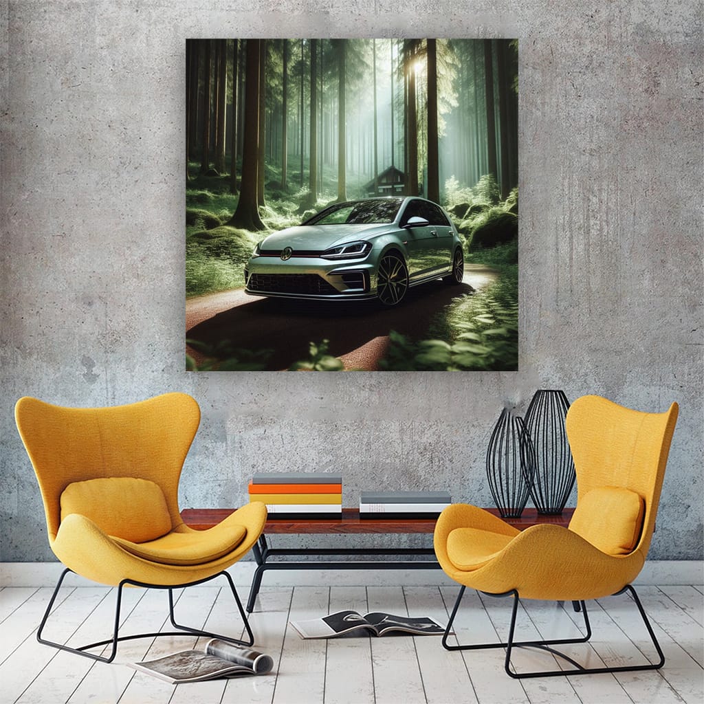 Volkswagen Golf R Nature Wall Art