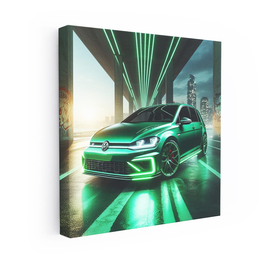 Volkswagen Golf R Neon Wall Art