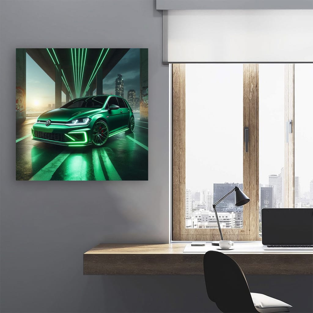 Volkswagen Golf R Neon Wall Art