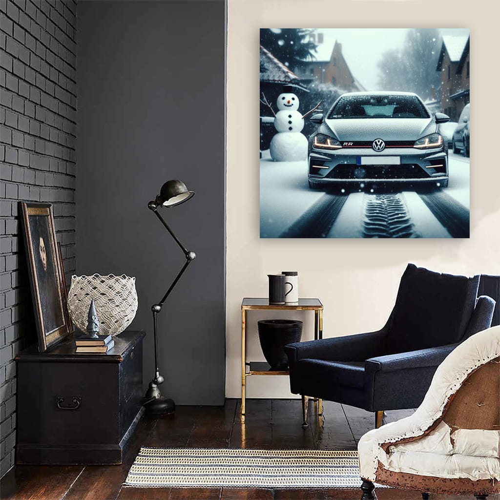 Volkswagen Golf R Snowfa Wall Art