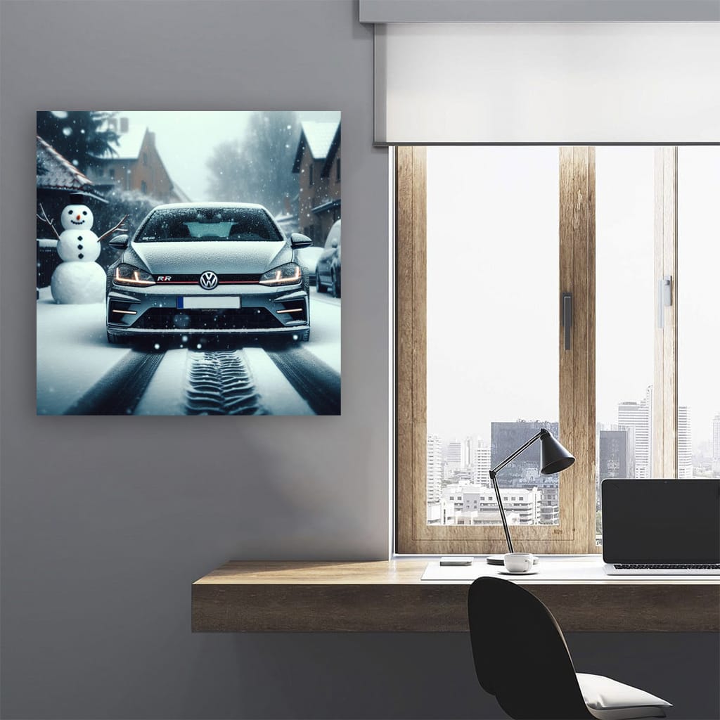 Volkswagen Golf R Snowfa Wall Art