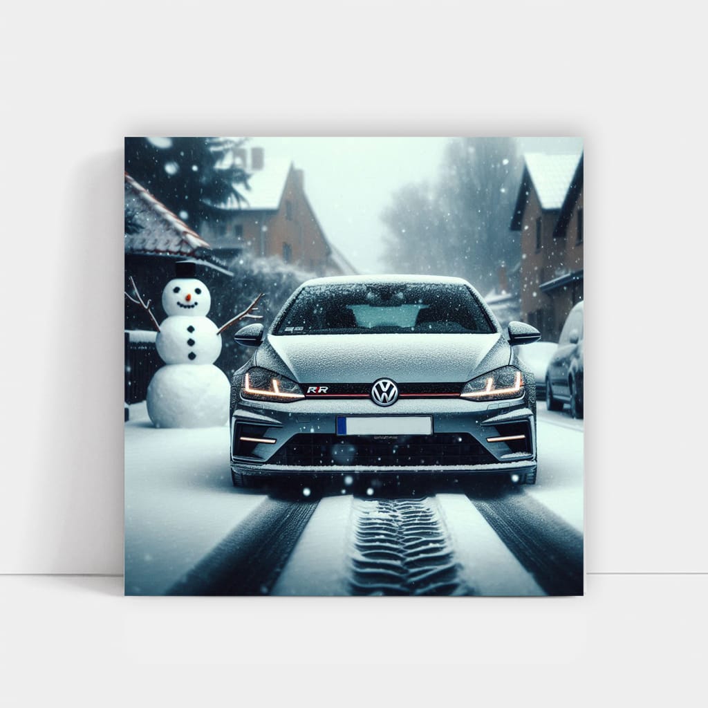 Volkswagen Golf R in Snowfall - Performance Meets Elegance
