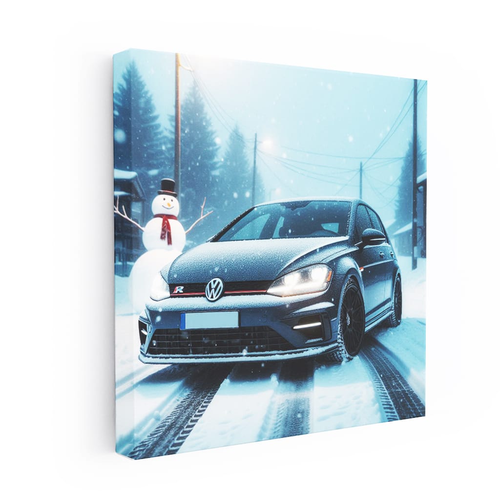 Volkswagen Golf R Snowfall Wall Art