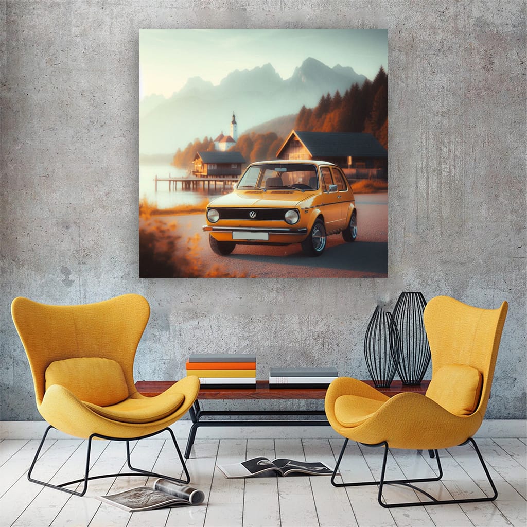Vintage Style Volkswagen Golf - Classic Elegance on Wheels