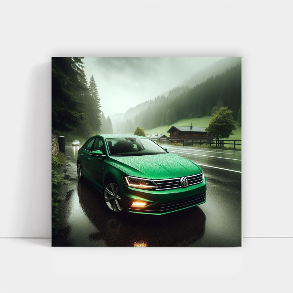 Volkswagen Jetta Gli Rainy Weath Wall Art