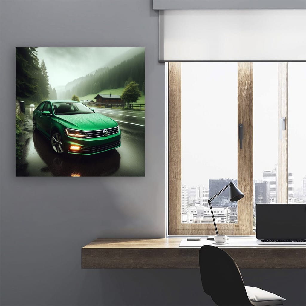 Volkswagen Jetta Gli Rainy Weath Wall Art