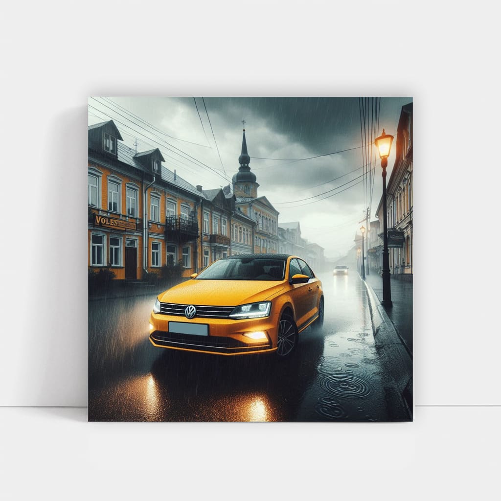 Volkswagen Jetta Gli Rainy Weather Wall Art