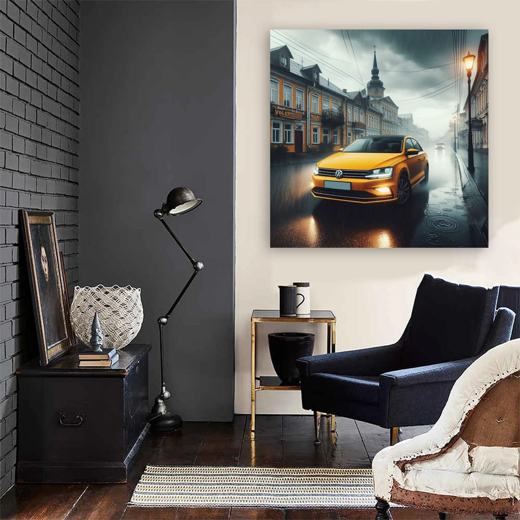 Volkswagen Jetta Gli Rainy Weather Wall Art