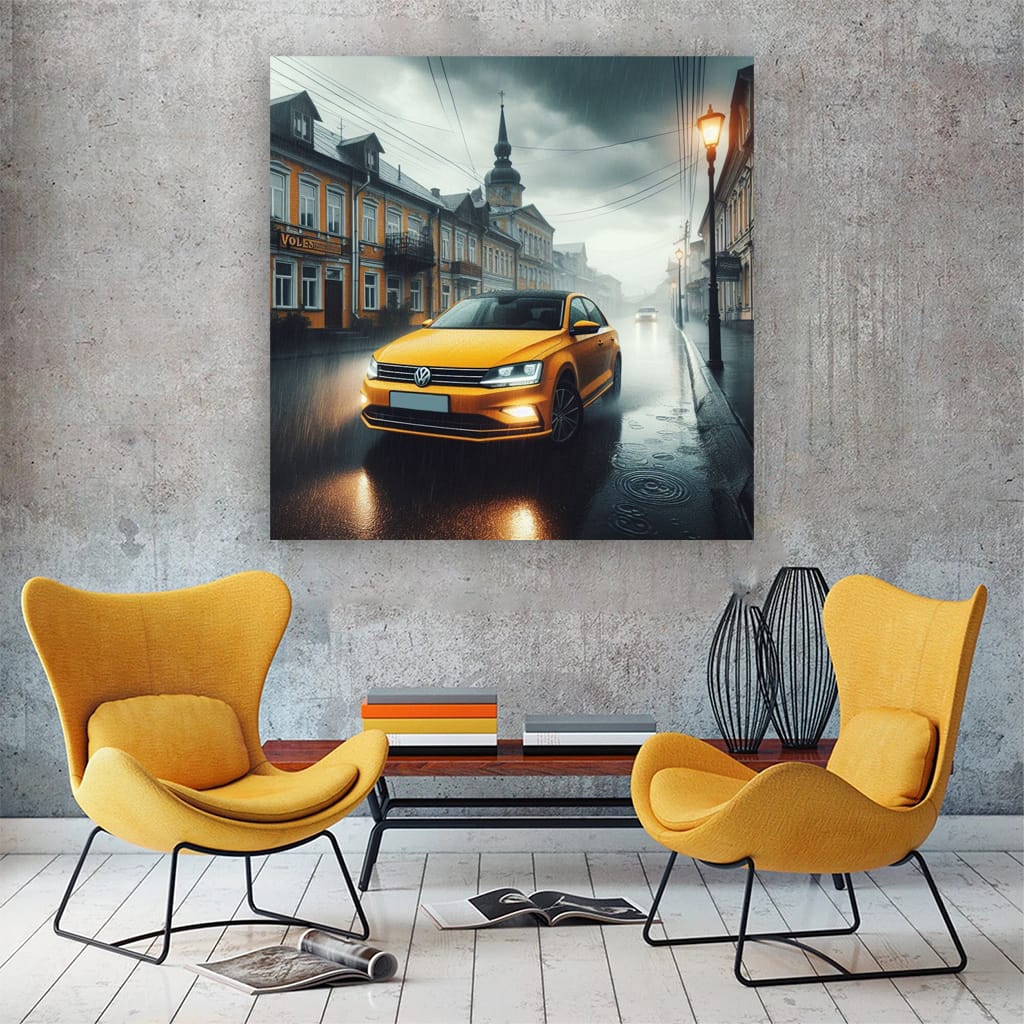 Volkswagen Jetta Gli Rainy Weather Wall Art