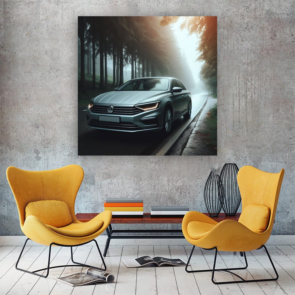 Volkswagen Jetta Overcast Weath Wall Art