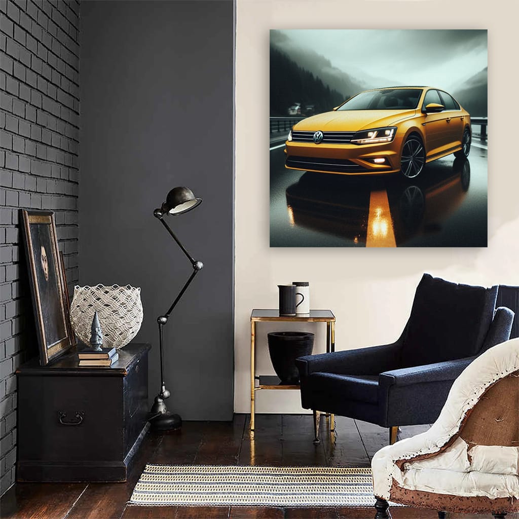 Volkswagen Jetta Overcast Weather Wall Art