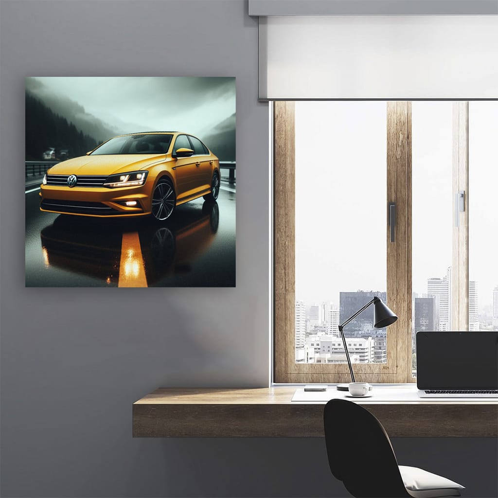 Volkswagen Jetta Overcast Weather Wall Art