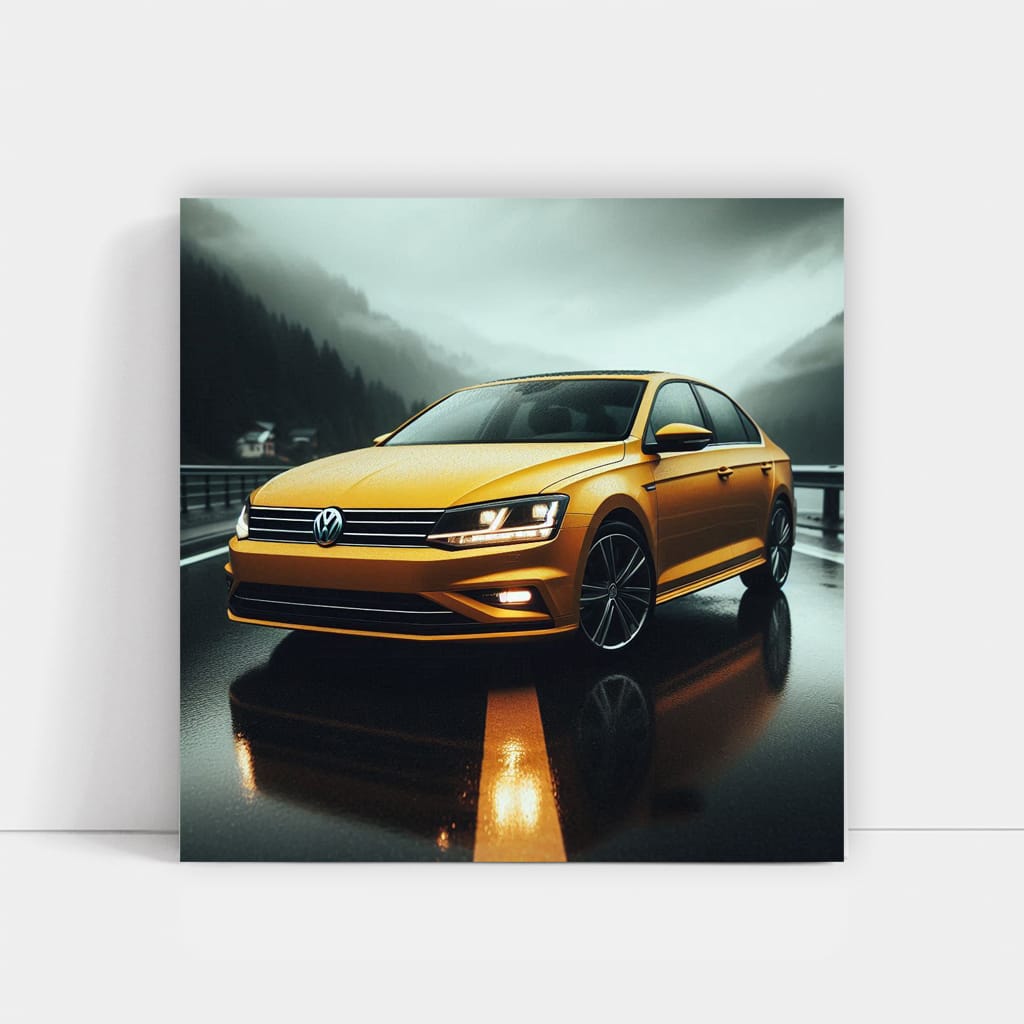 Volkswagen Jetta Overcast Weather Wall Art