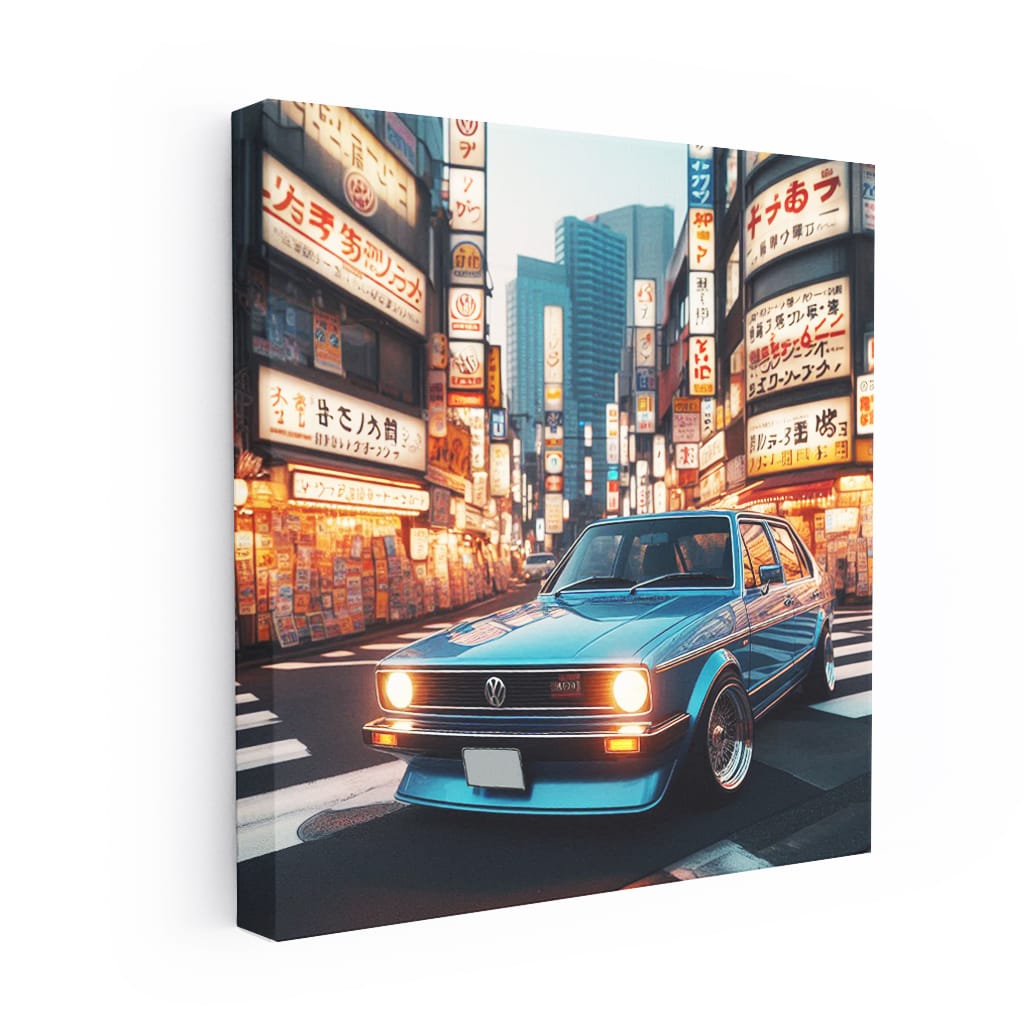 Volkswagen Old Golf Tokyo Jap Wall Art