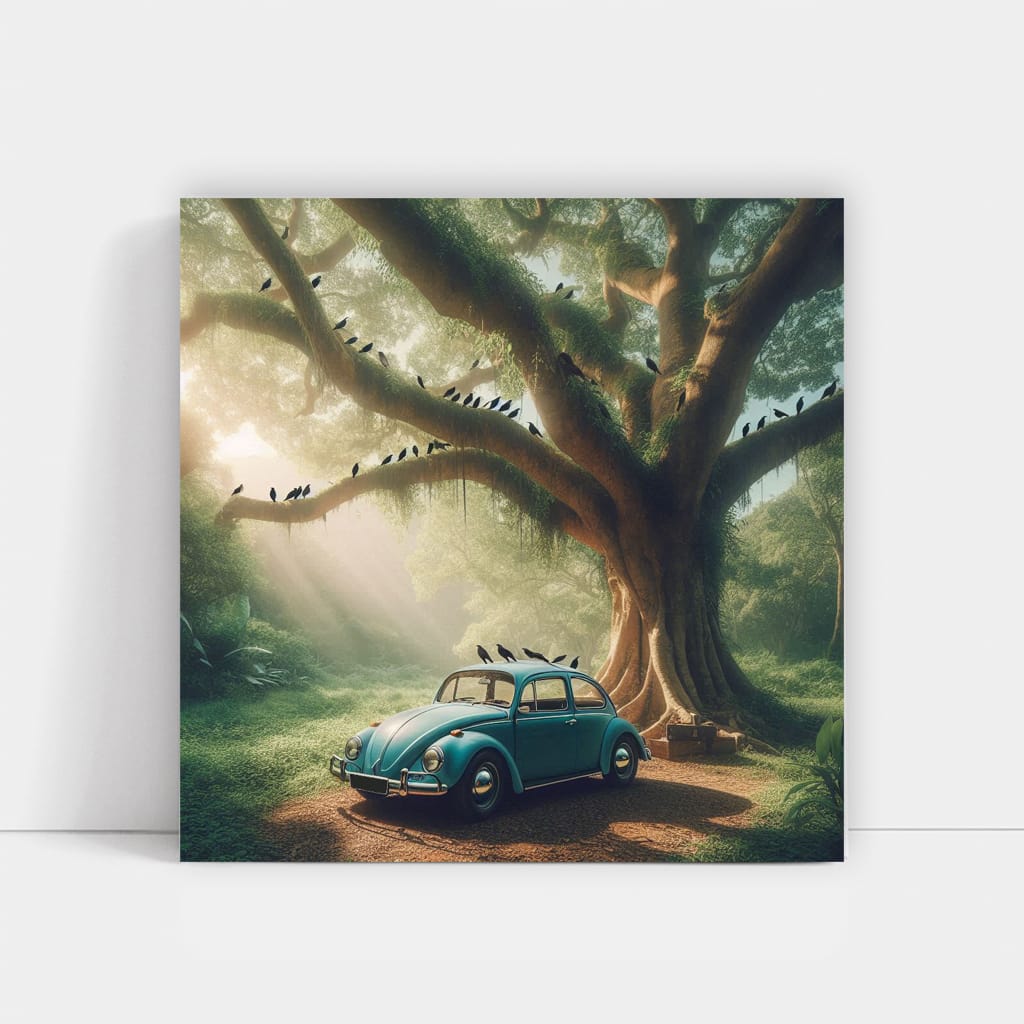 Vintage Volkswagen in Nature - Timeless Classic Ride