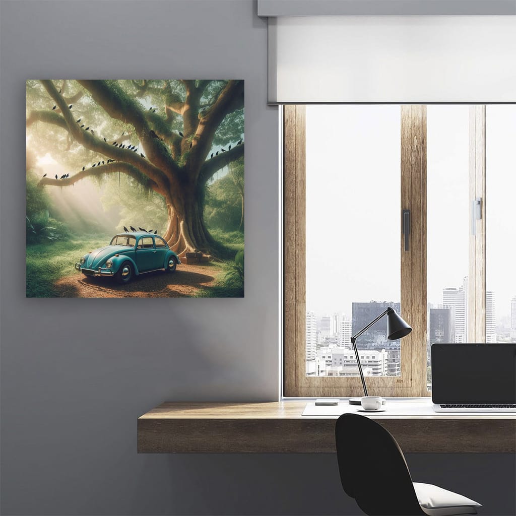 Volkswagen Old Retro Nature Wall Art