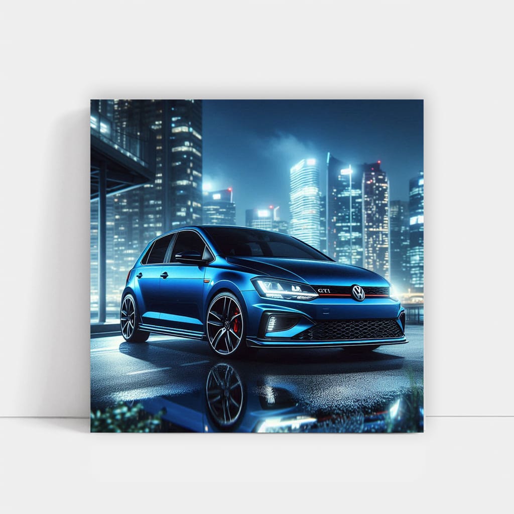 Volkswagen Polo Gti Night Wall Art