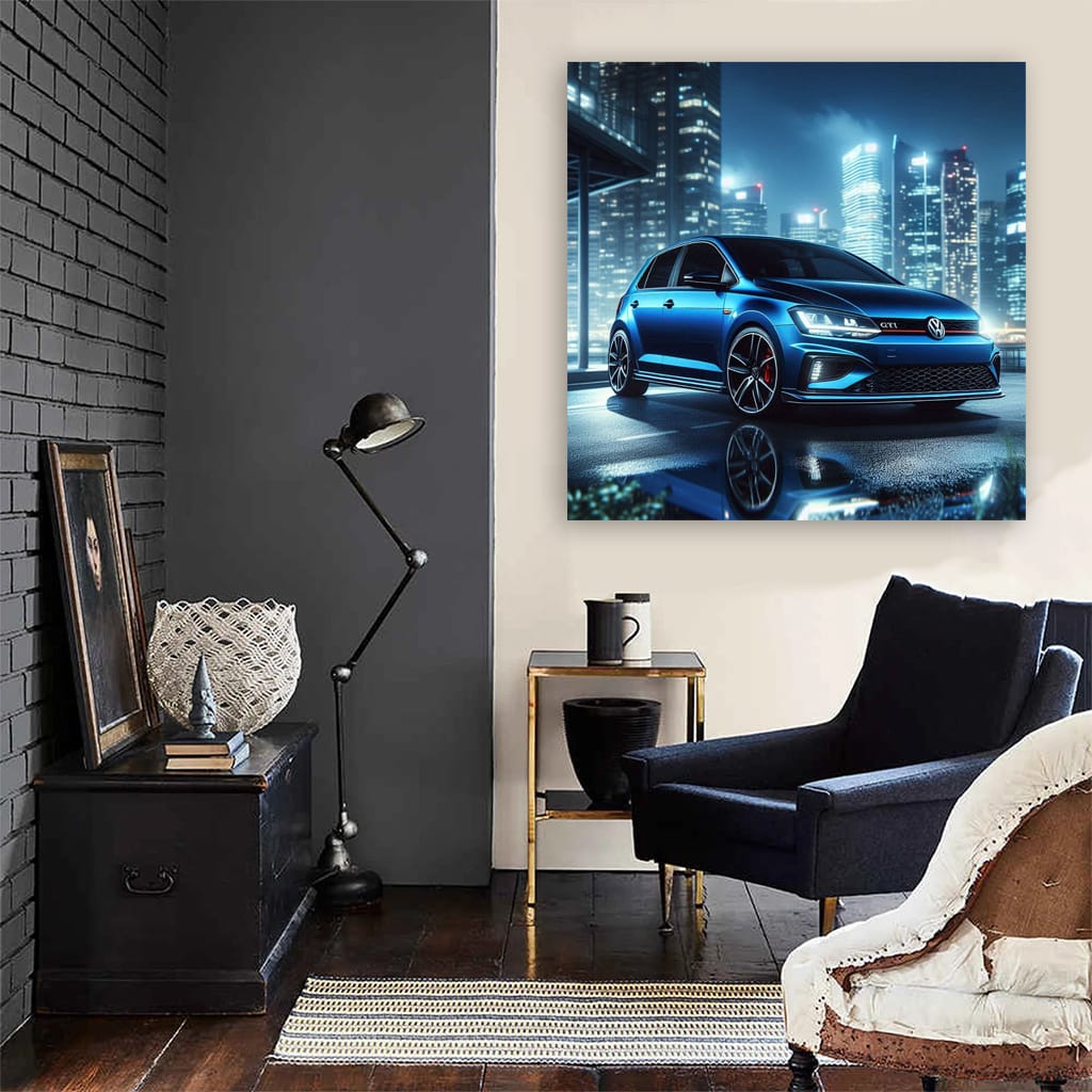 Volkswagen Polo Gti Night Wall Art