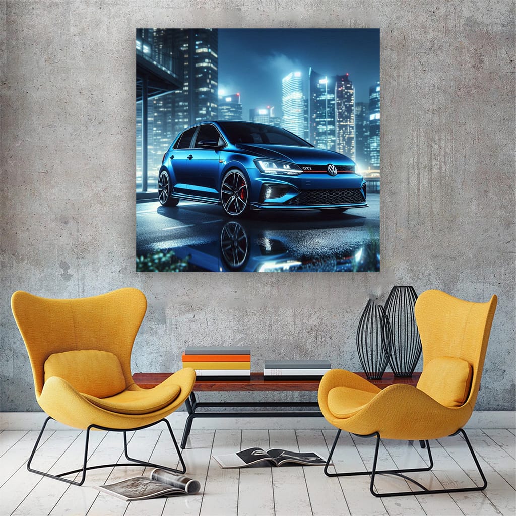 Volkswagen Polo Gti Night Wall Art