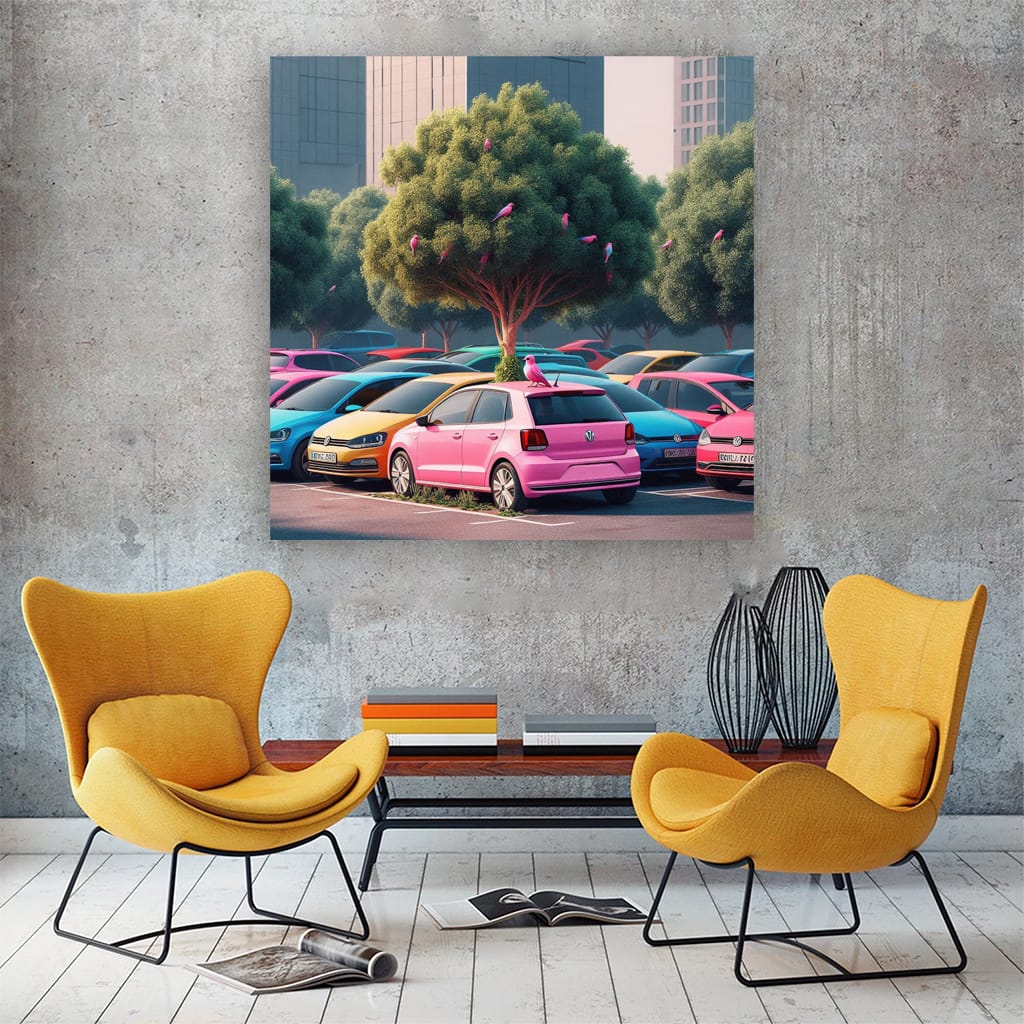 Volkswagen Polo Parking Wall Art