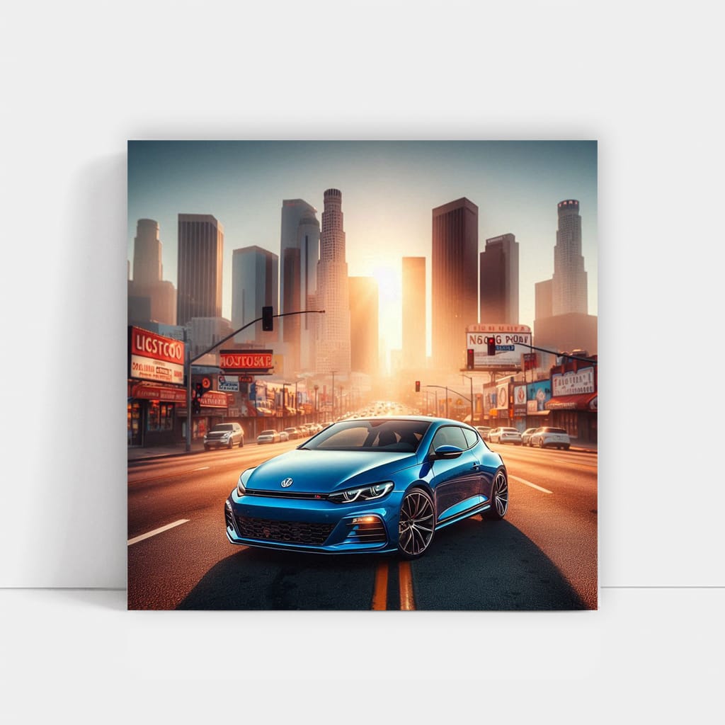 Volkswagen Scirocco R Los Angel Wall Art