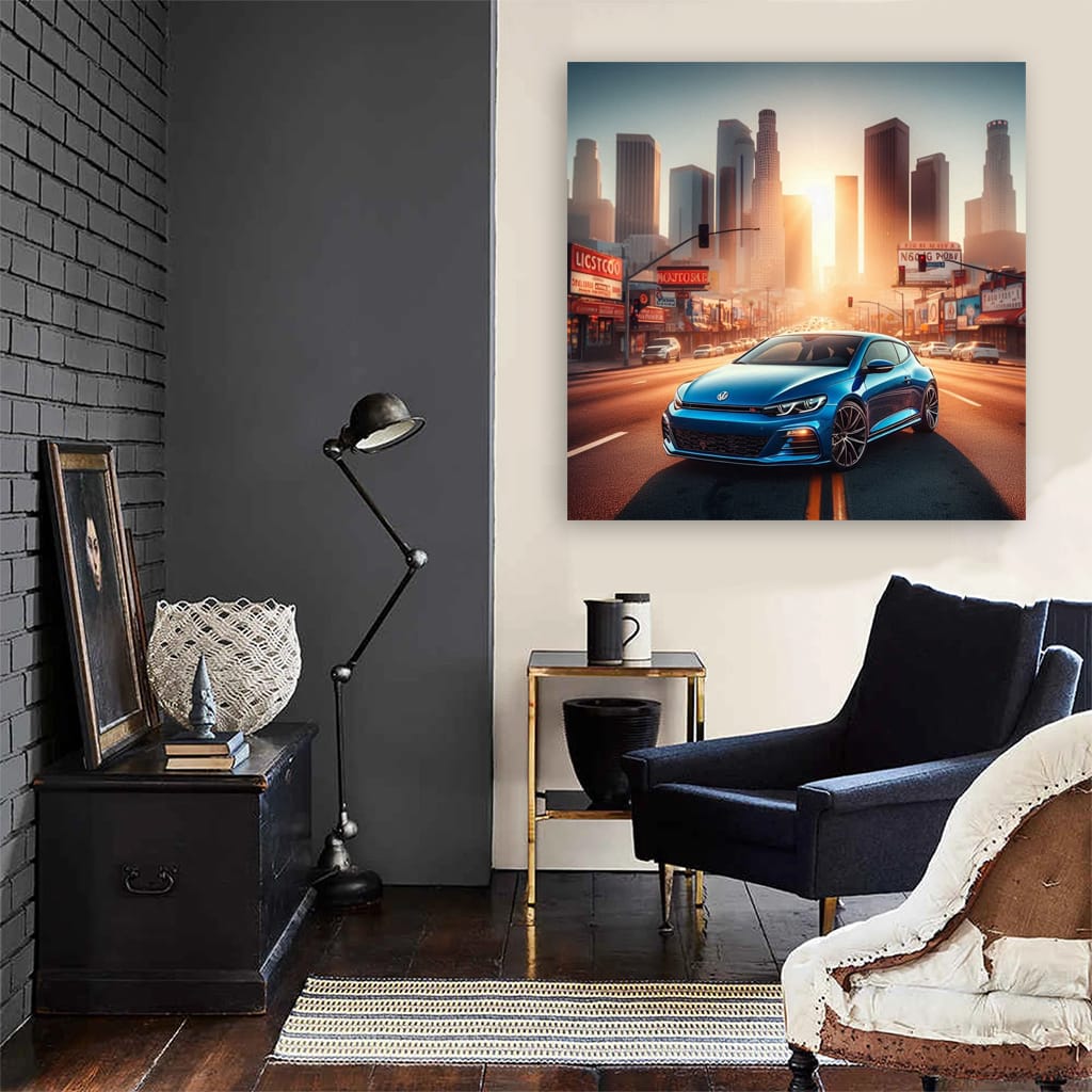 Volkswagen Scirocco R Los Angel Wall Art