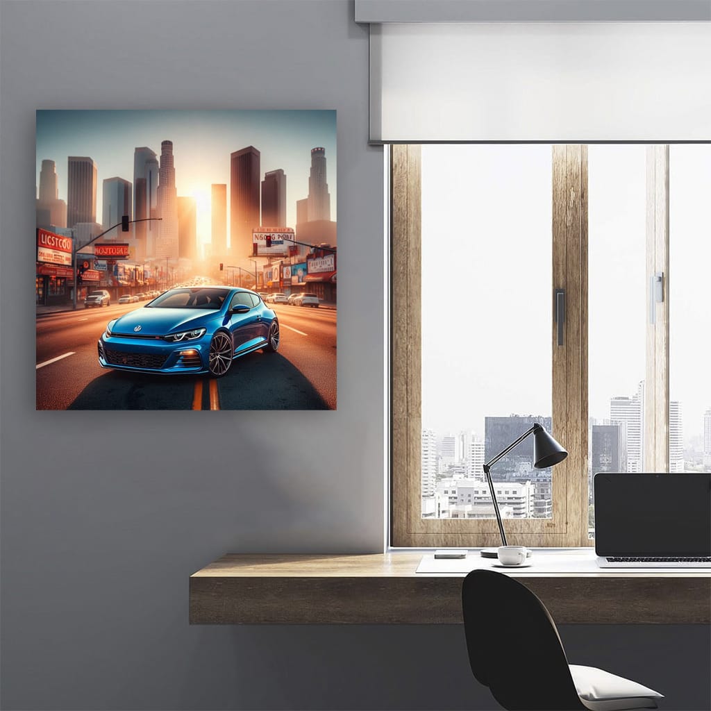 Volkswagen Scirocco R Los Angel Wall Art