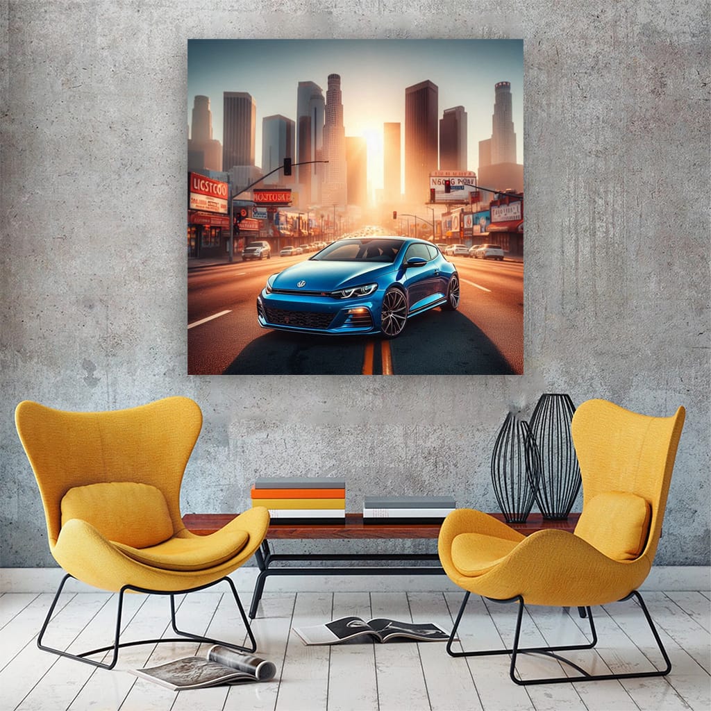 Volkswagen Scirocco R Los Angel Wall Art