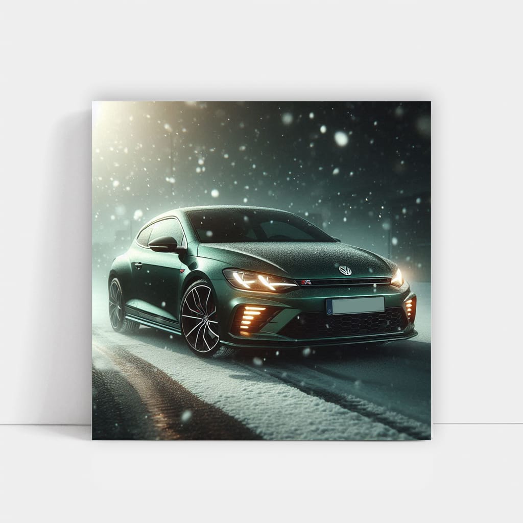 Volkswagen Scirocco R in Snowfall: Power Meets Elegance