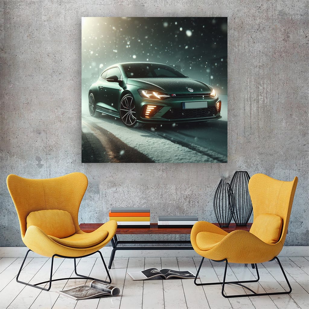 Volkswagen Scirocco R in Snowfall: Power Meets Elegance