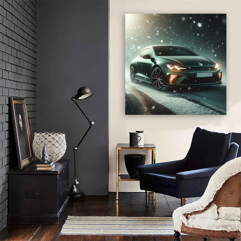 Volkswagen Scirocco R in Snowfall: Power Meets Elegance