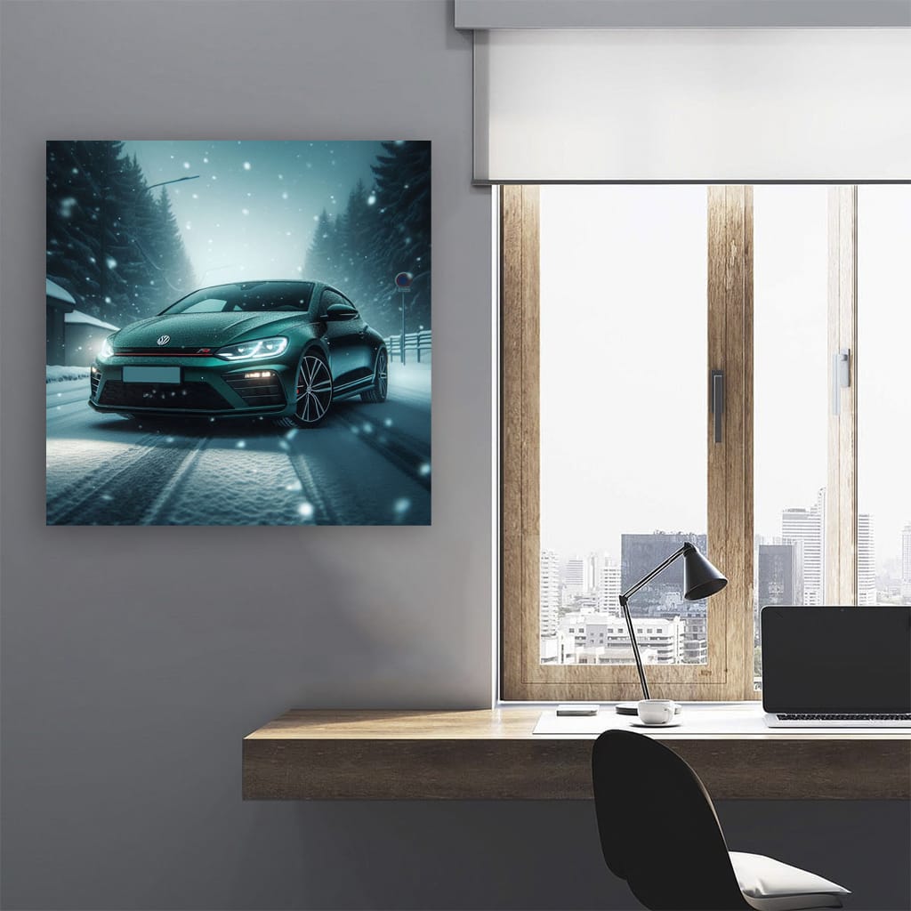 Volkswagen Scirocco R in Snowfall - Performance Meets Elegance