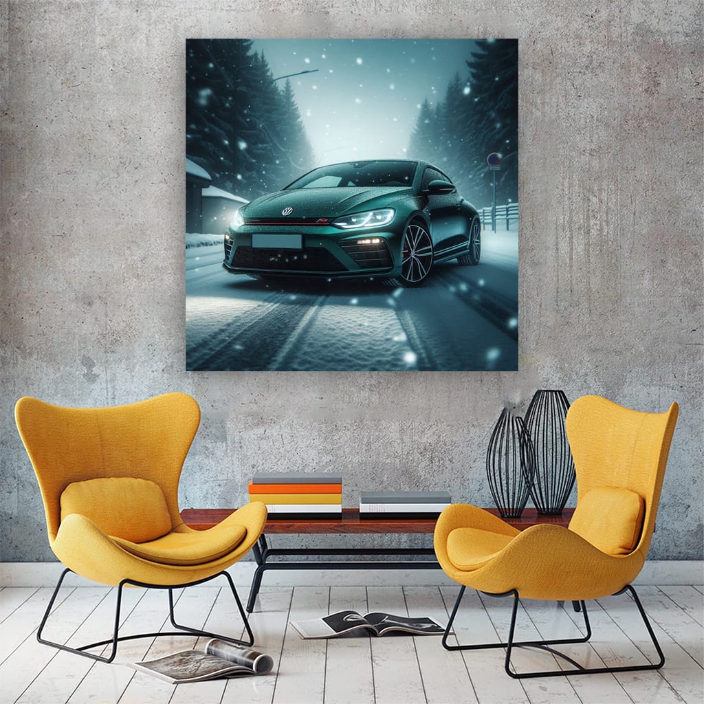 Volkswagen Scirocco R in Snowfall - Performance Meets Elegance