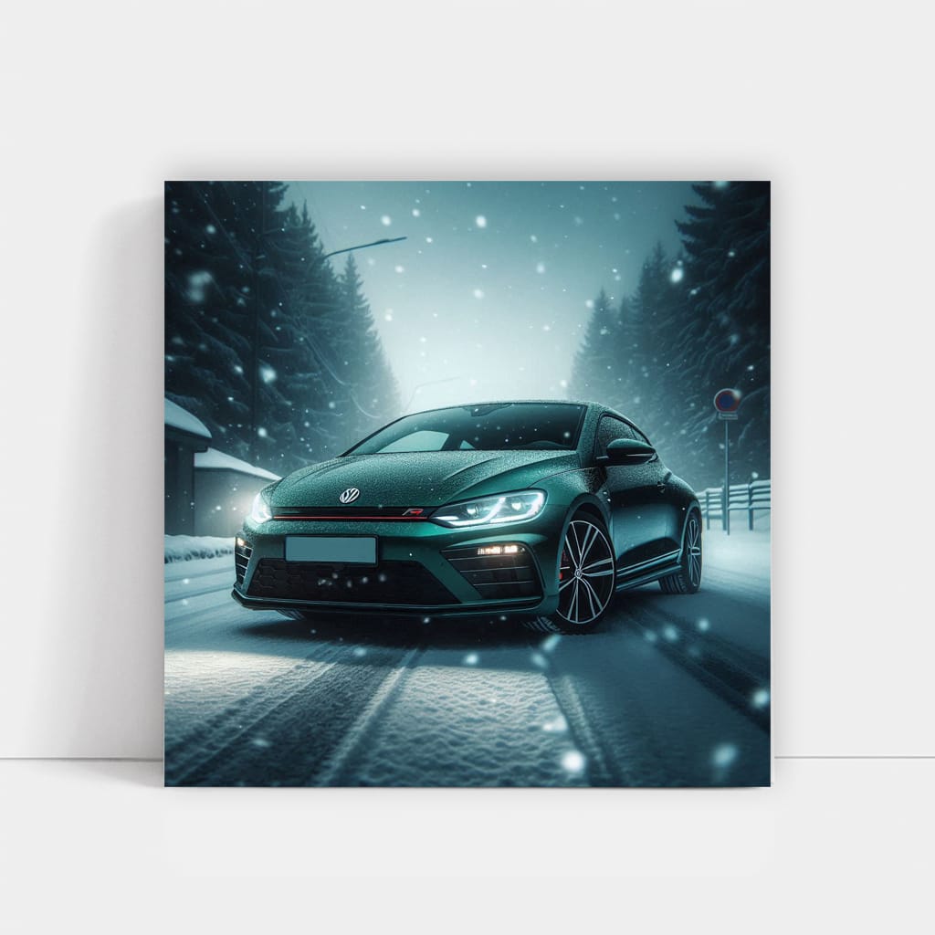 Volkswagen Scirocco R in Snowfall - Performance Meets Elegance