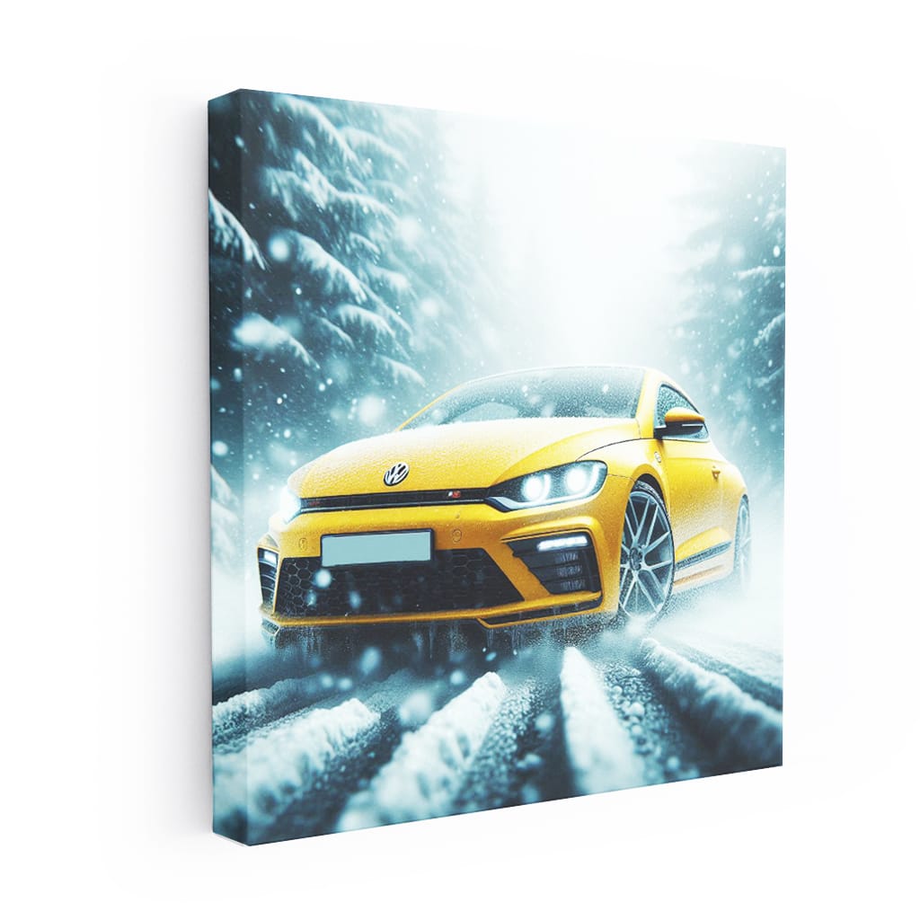 Volkswagen Scirocco R in Snowfall: Power and Precision