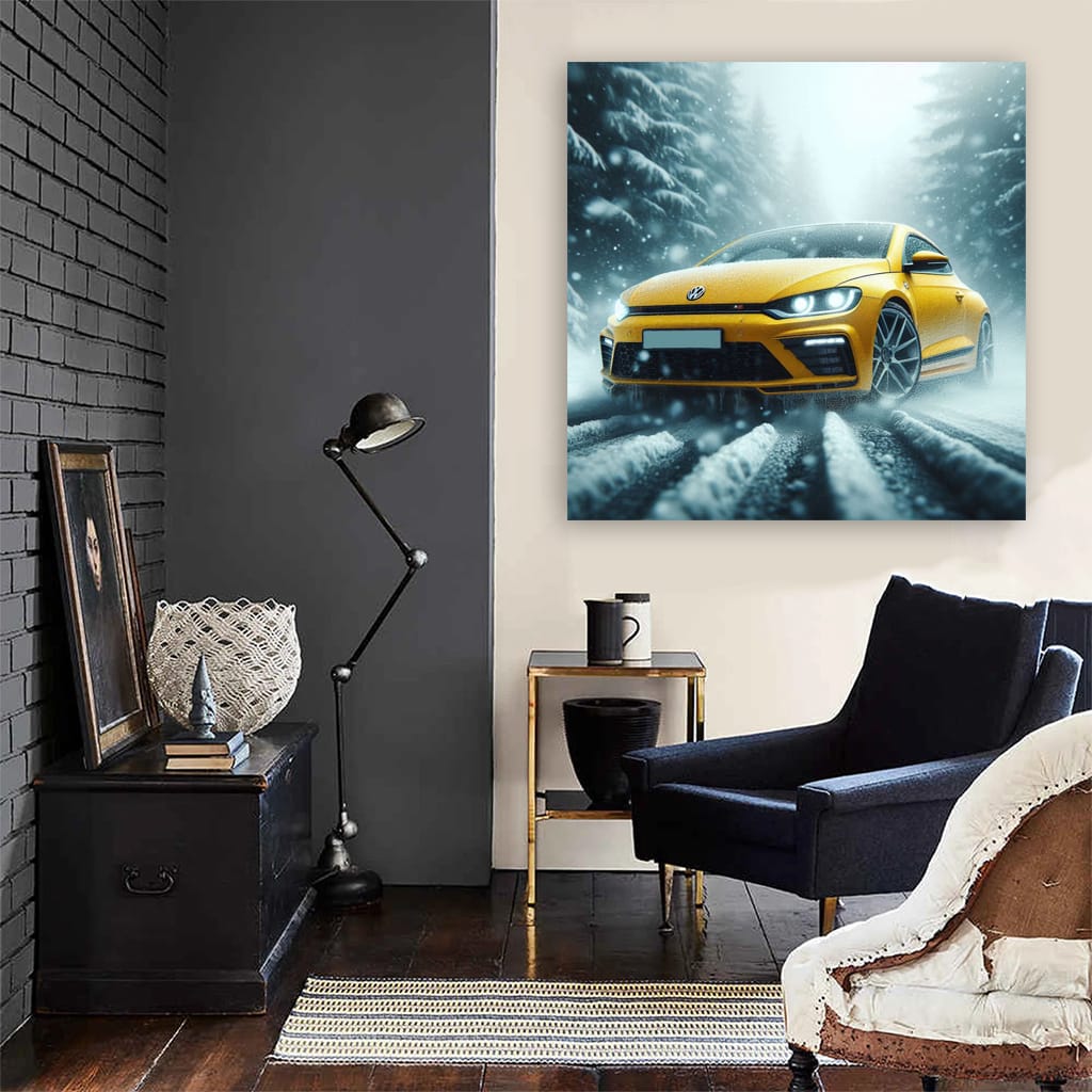 Volkswagen Scirocco R in Snowfall: Power and Precision