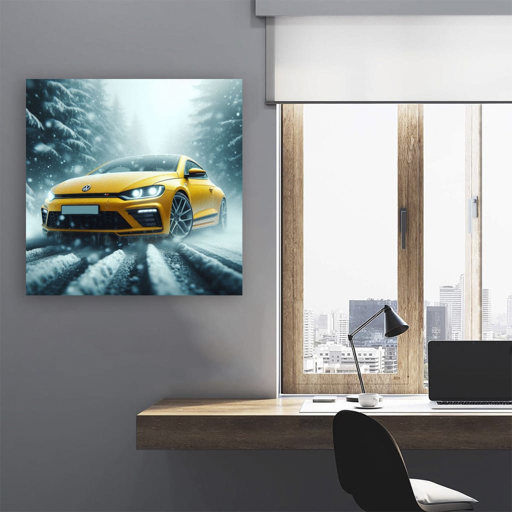 Volkswagen Scirocco R in Snowfall: Power and Precision