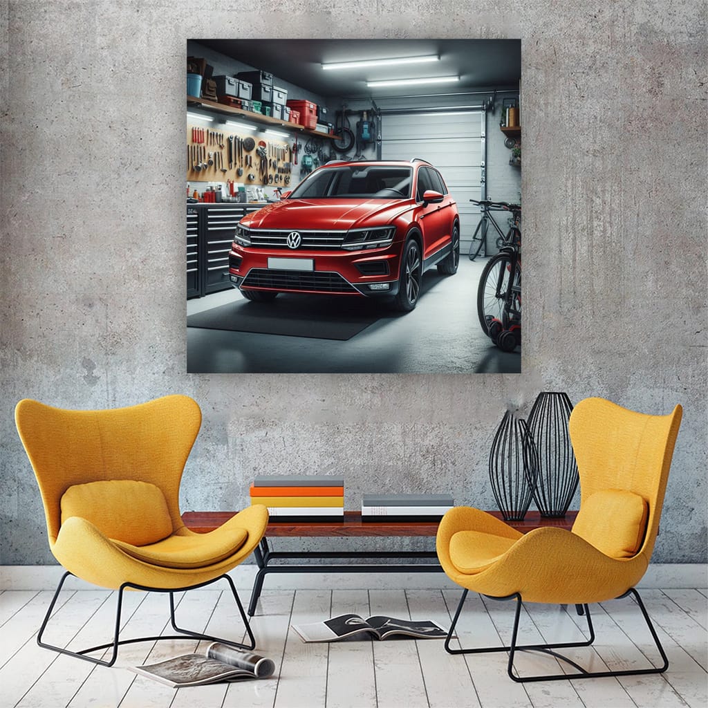 Volkswagen Tiguan in Garage – Stylish and Robust SUV