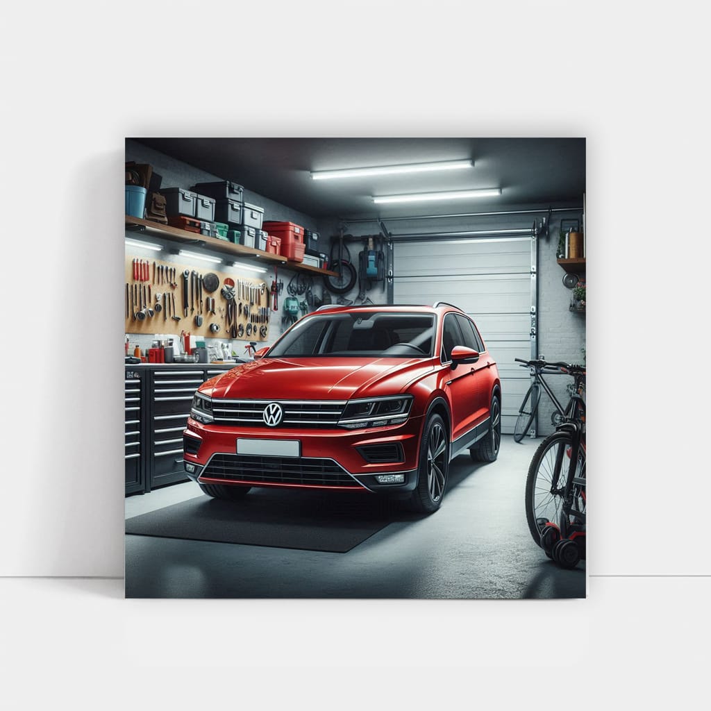 Volkswagen Tiguan in Garage – Stylish and Robust SUV