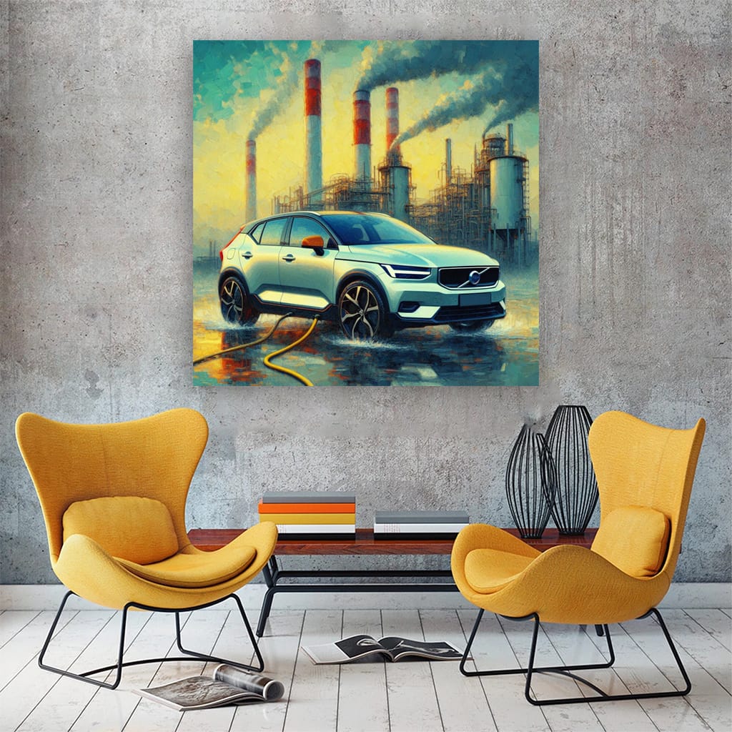 Volvo C40 Recharge Impressioni Wall Art