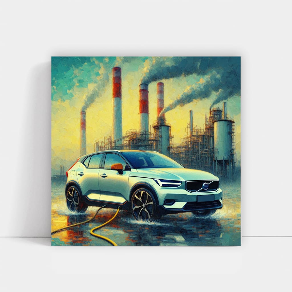 Volvo C40 Recharge Impressioni Wall Art