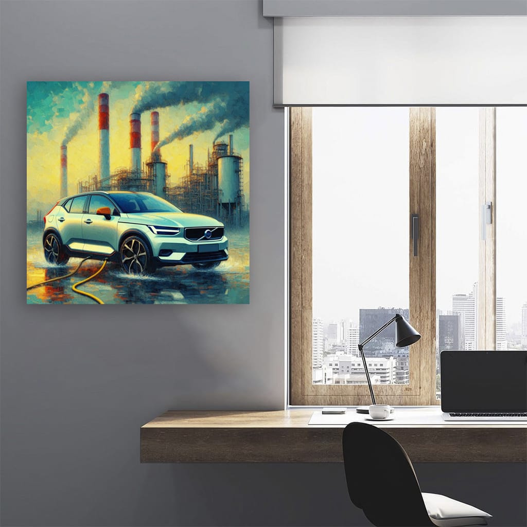 Volvo C40 Recharge Impressioni Wall Art