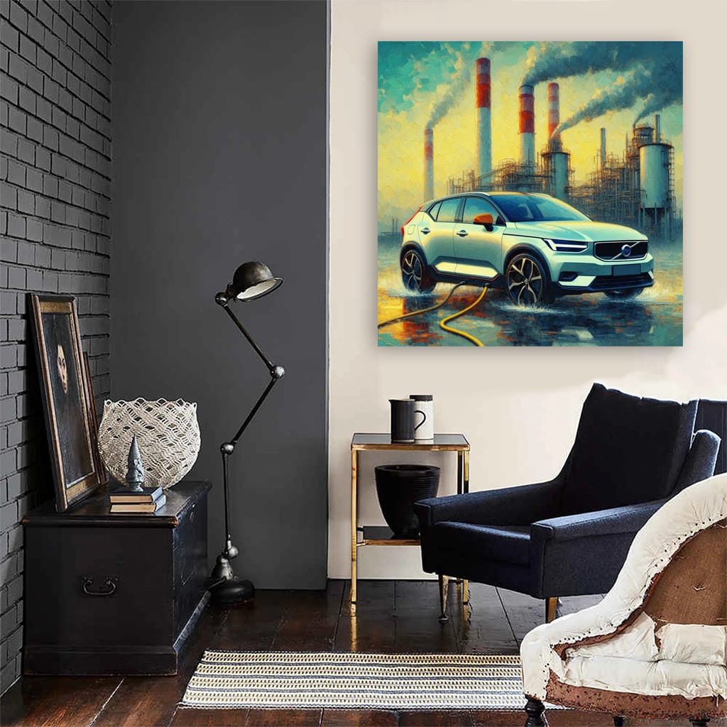 Volvo C40 Recharge Impressioni Wall Art