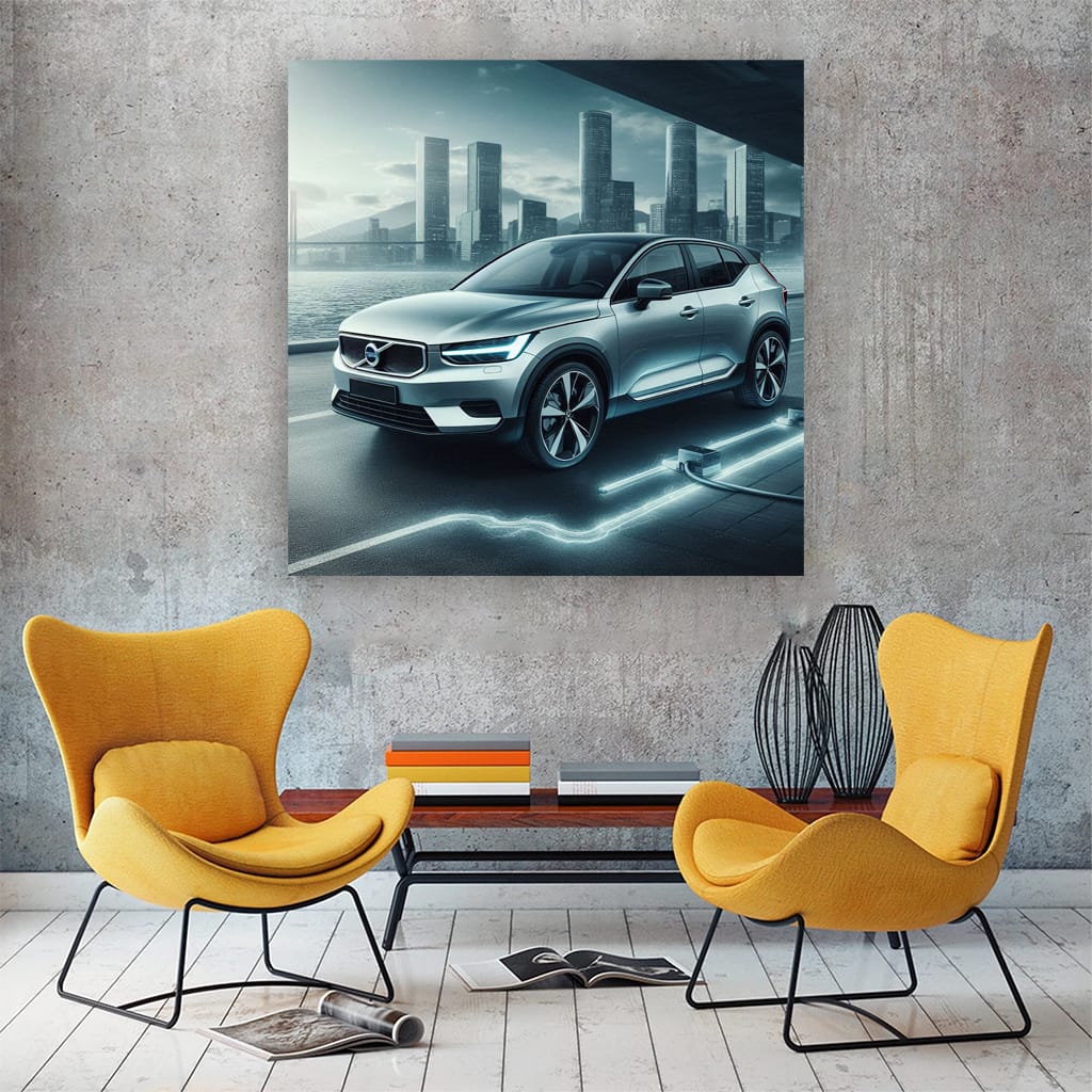 Volvo C40 Recharge Parki Wall Art