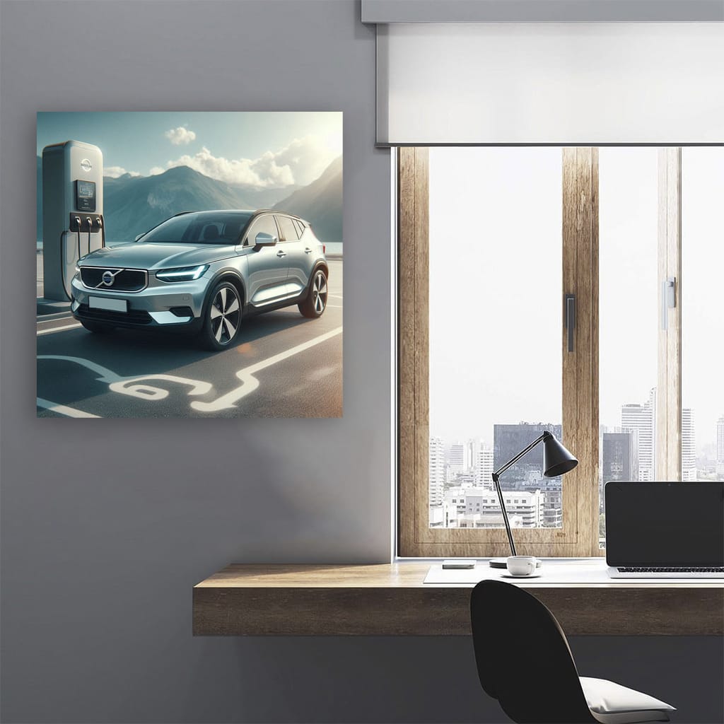 Volvo C40 Recharge Parking Wall Art