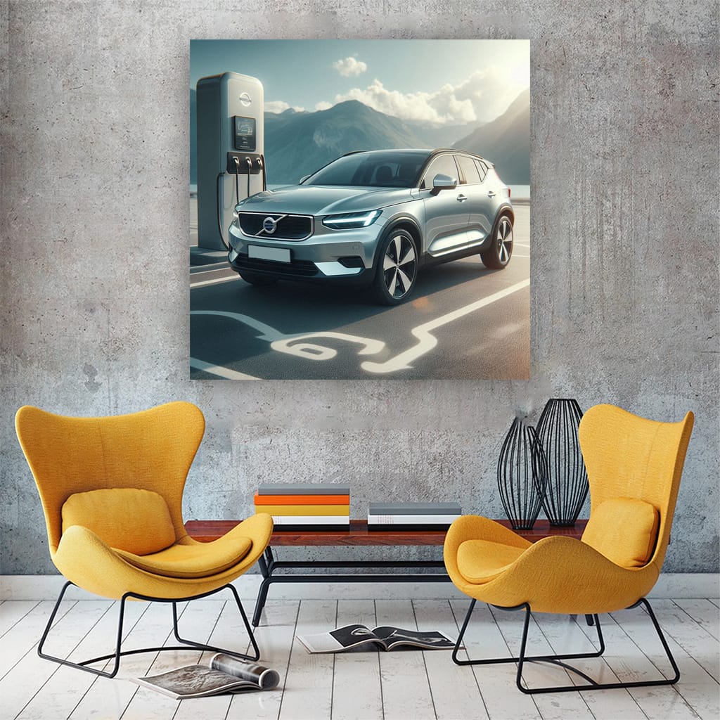 Volvo C40 Recharge Parking Wall Art