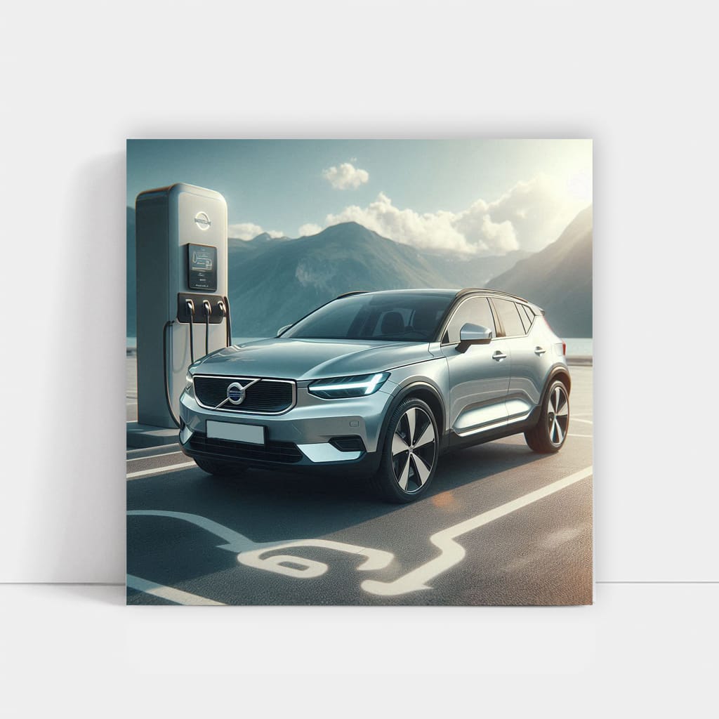 Volvo C40 Recharge Parking Wall Art