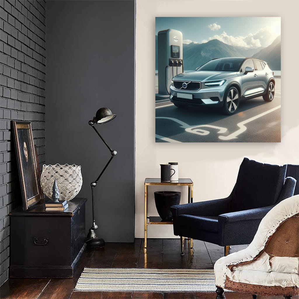 Volvo C40 Recharge Parking Wall Art